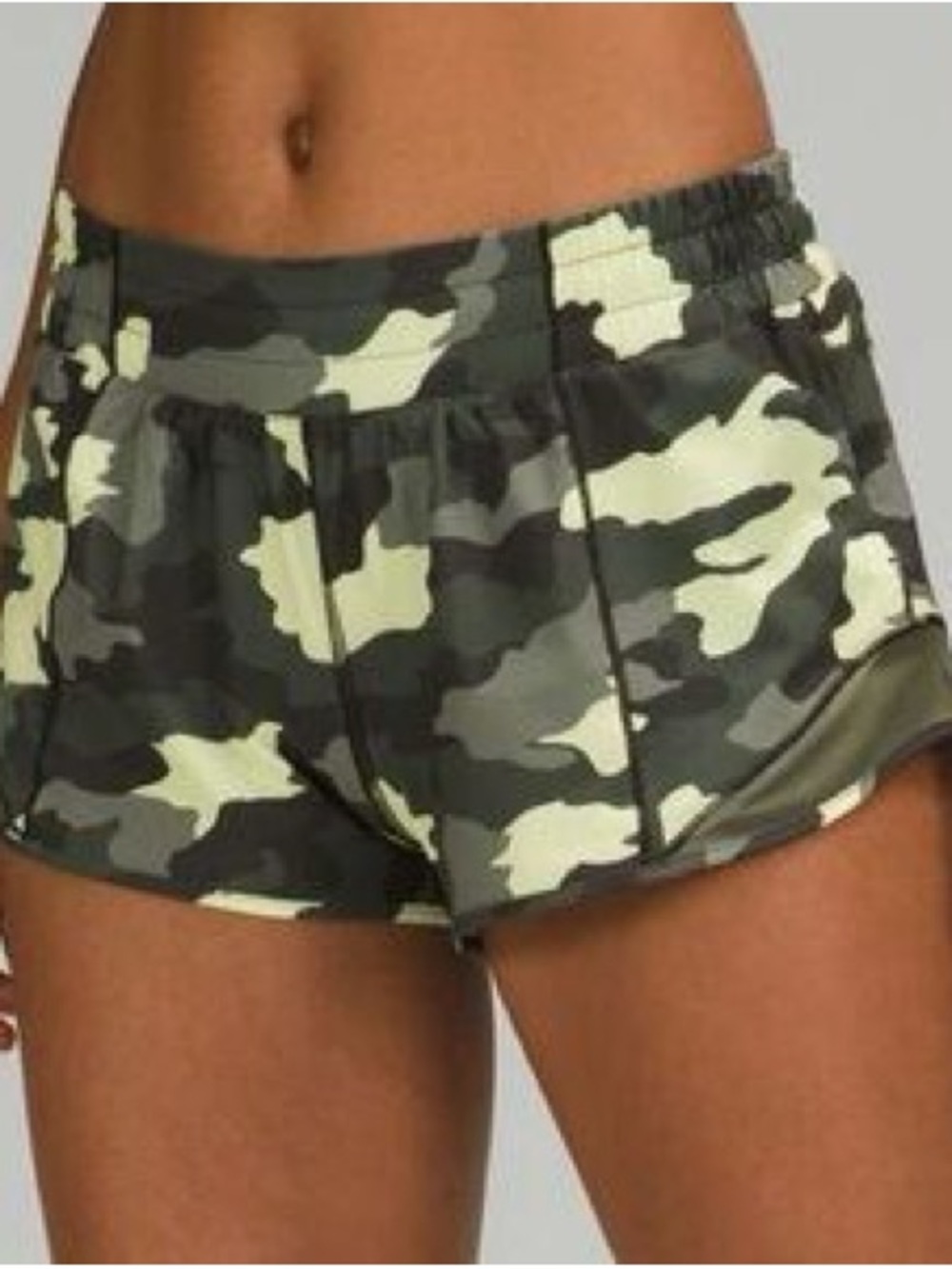 Lululemon Hotty Hot Low Rise Women's Lined Camo Athletic Shorts